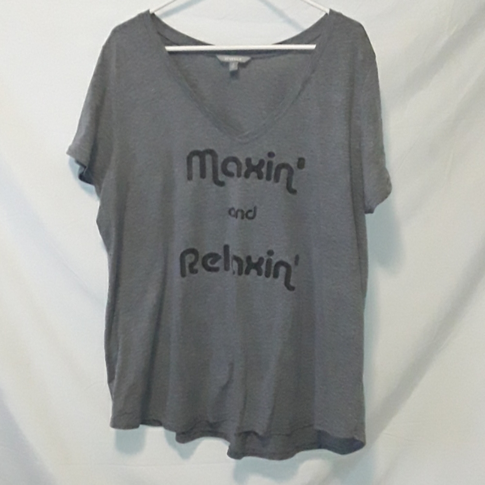 Women's Grey Lovesick V-Neck Size 3